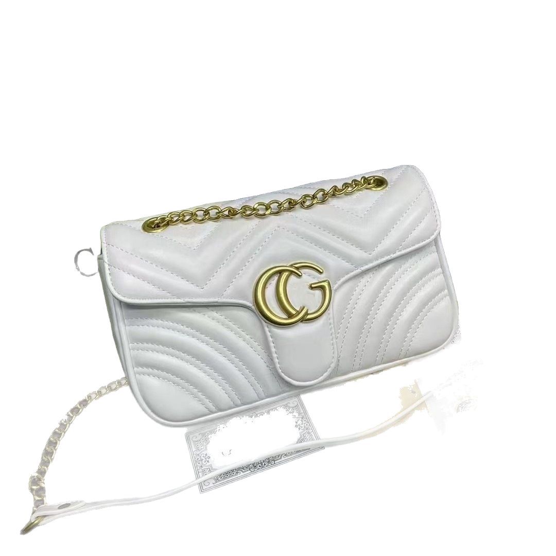 더블 g 백 여성용 가방 구찌 클래식한 작은 향기 퀼팅 체인 백 고급스러운 느낌의 스타일리시한 숄더 크로스백