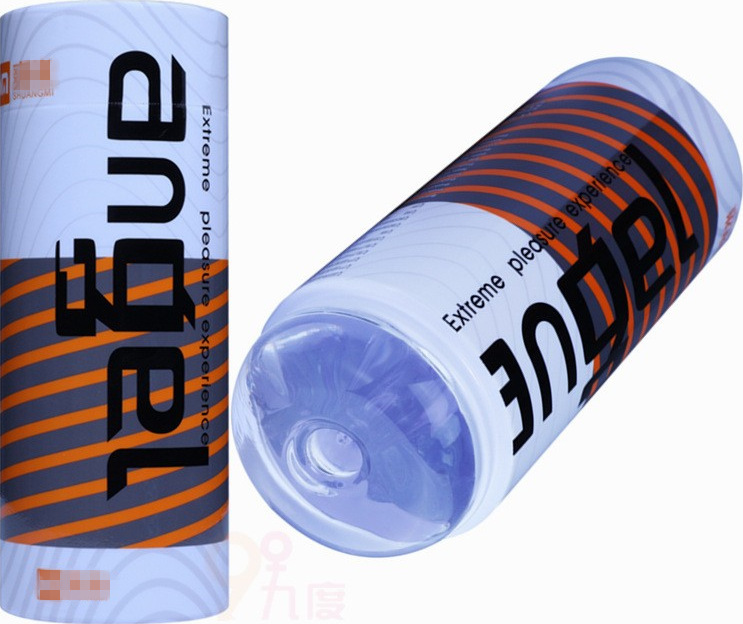 엔젤 비행기 컵 투명 크리스털 신축 빨기 남성용 훈련 자위 컵 남성 장난감