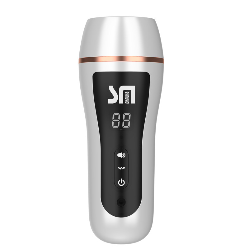 디지털비행기컵은 전자자동으로 쌍방향 남성자위기를 꽂아 취미용품을 단련시킨다