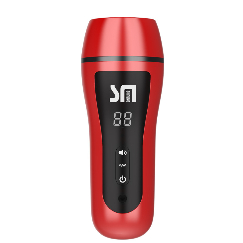 디지털비행기컵은 전자자동으로 쌍방향 남성자위기를 꽂아 취미용품을 단련시킨다