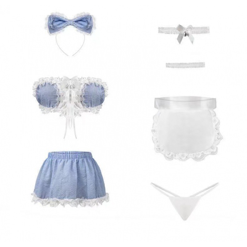 섹시한 란제리 잠옷 섹시한 레이스 메이드 유니폼 섹시한 하녀를 유혹한다