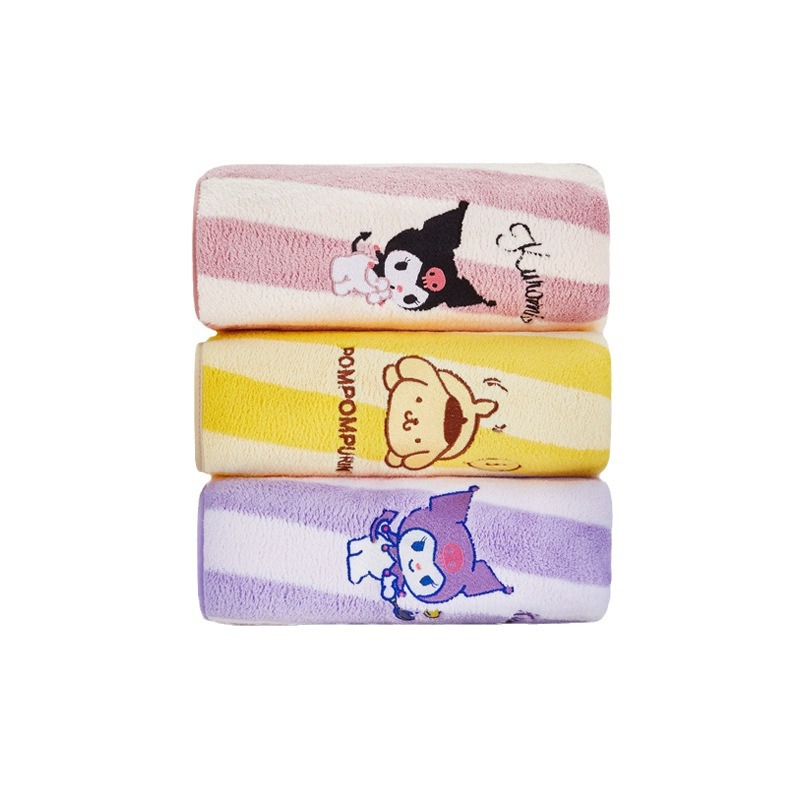 쓰리 타월 amp 쓰리 오 공동 코로미 타월 쿨로미 푸딩 자수 세면수건 자수 수건