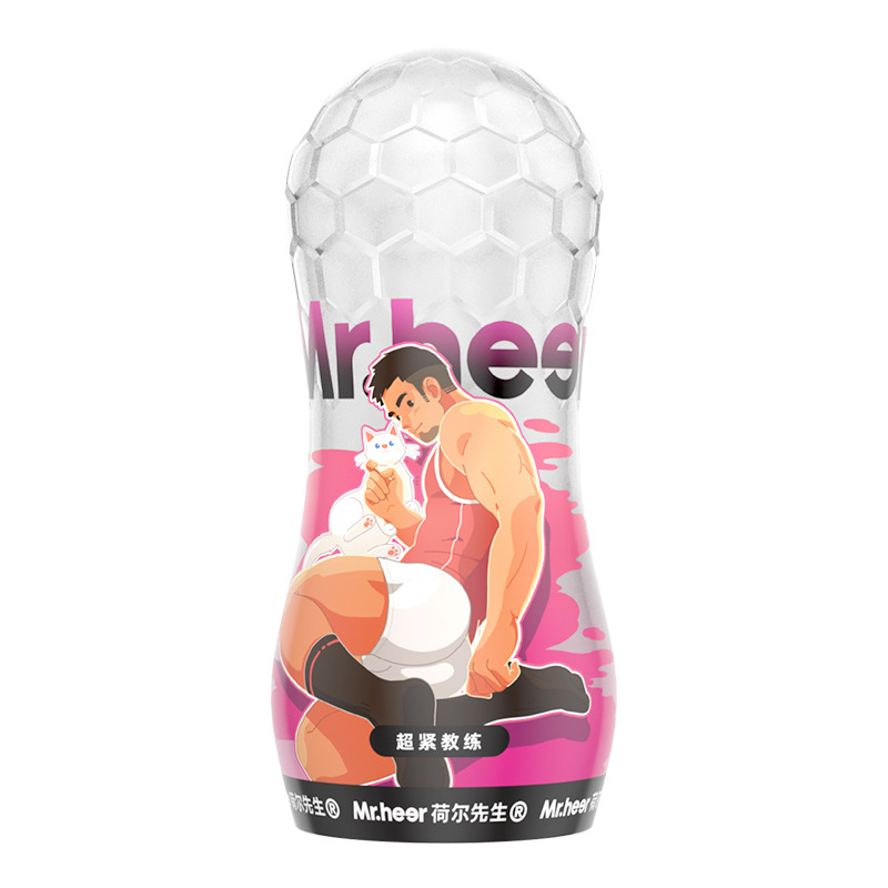 홀 씨, 남자가 수동 비행기 컵 구멍으로 자위기 만화 만화 컵 빨기