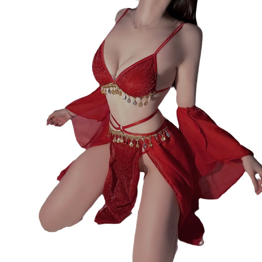 섹시한 란제리 섹시한 잠옷 유니폼 이국적인 공주 복고풍 뱃주머니의 레이스 유니폼