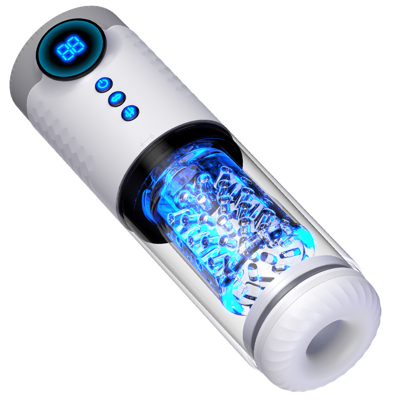 캡슐비행기컵 남성용 전자동 신축회전 깊은 목구멍 흡수진동 자위기