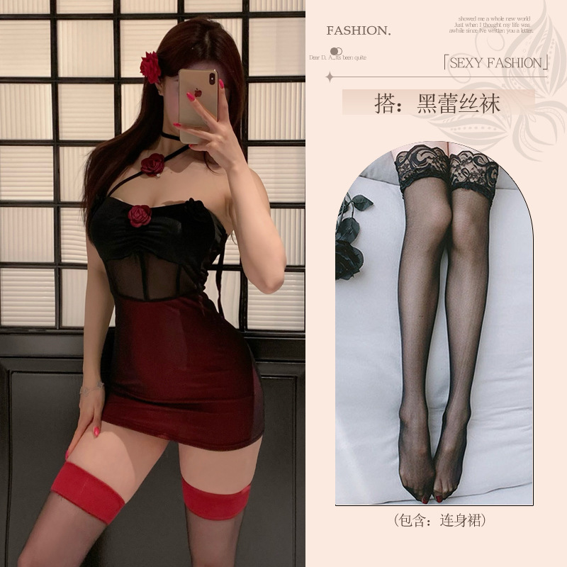 섹시 란제리를 입는 것을 금욕하는 여자 커플 섹시 섹시 잠옷