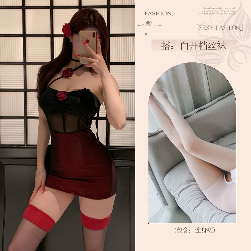 섹시 란제리를 입는 것을 금욕하는 여자 커플 섹시 섹시 잠옷