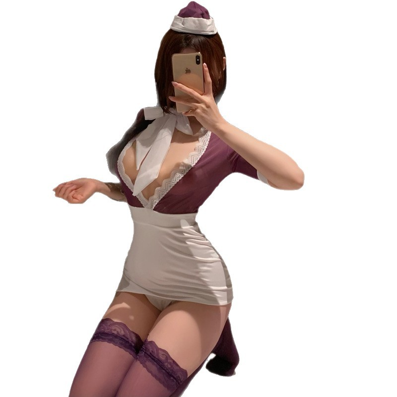 섹시한 속옷 여자 금욕은 비서 제복 무드 커플 섹시 섹시 잠옷