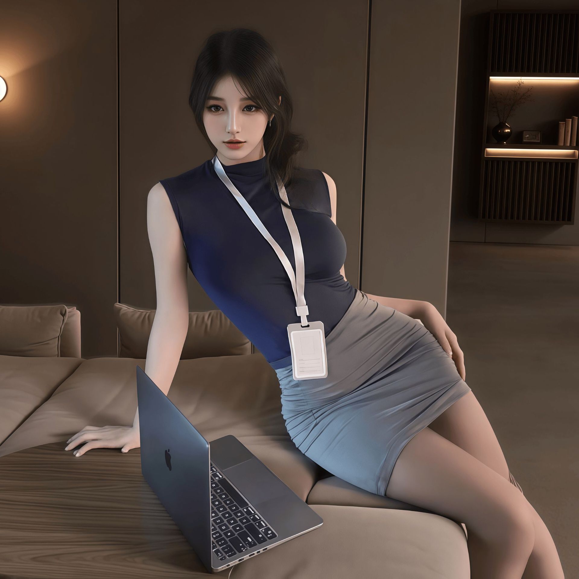 섹시한 속옷 여자 금욕계 비서 섹시한 잠옷 힙 스커트 무드 커플 취미 용품