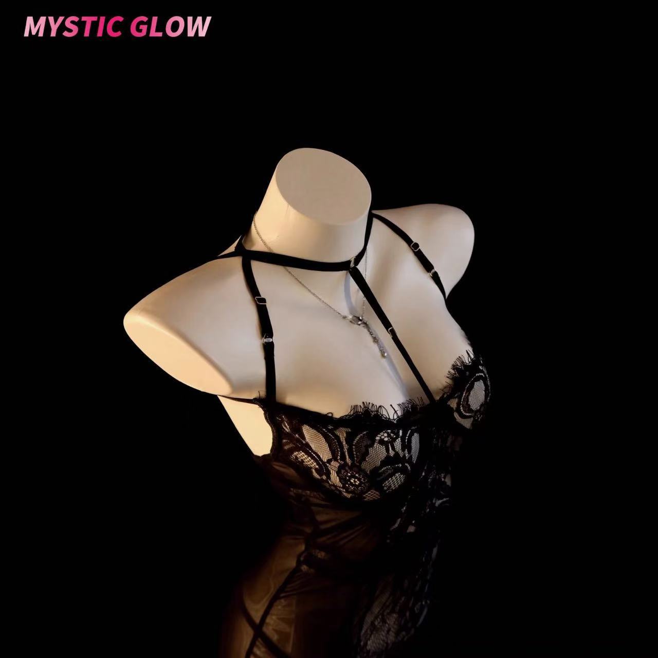 섹시한 의복 섹시 섹시한 잠옷 속옷을 입은 여성