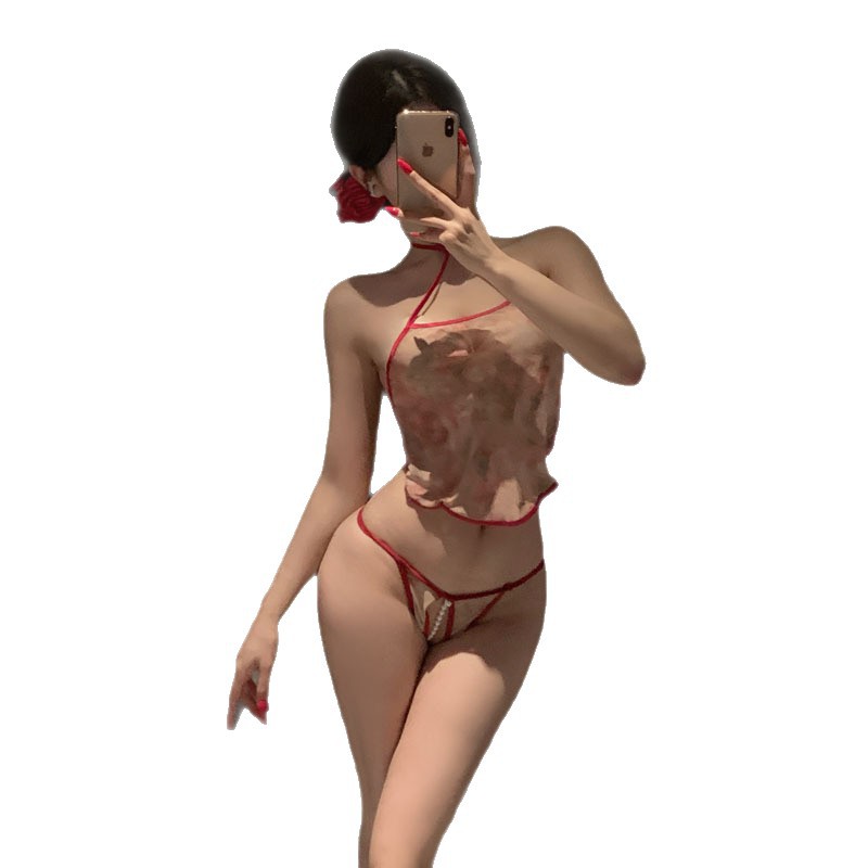 섹시 속옷 순 욕망 속옷 금욕계 뱃주머니를 벗지 섹시 코스 파자마 제복