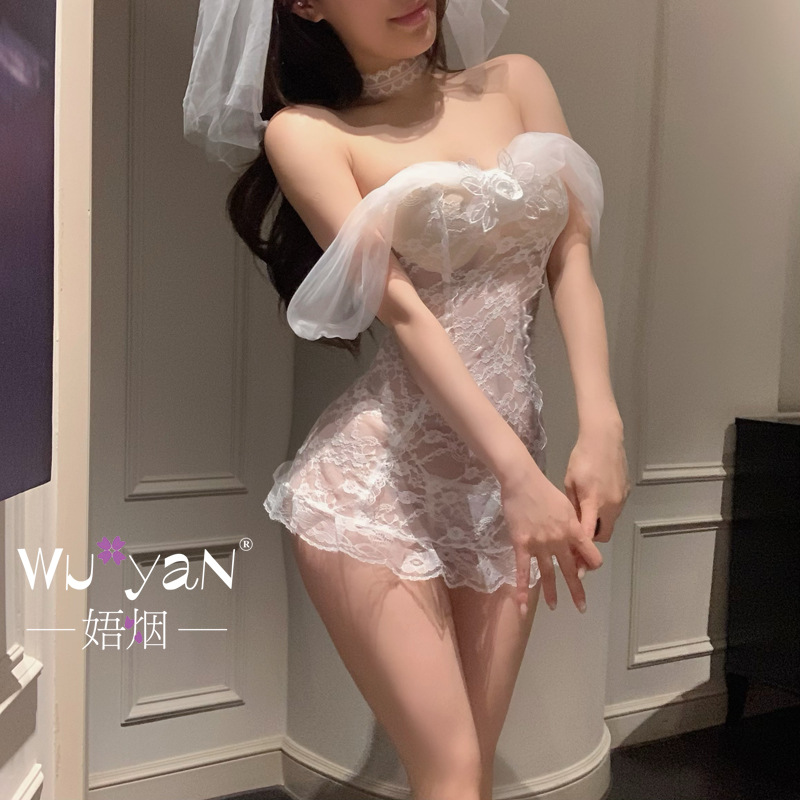 섹시 속옷 순 금욕적인 건 탈피 신부 룩 섹시한 코스 파자마 제복