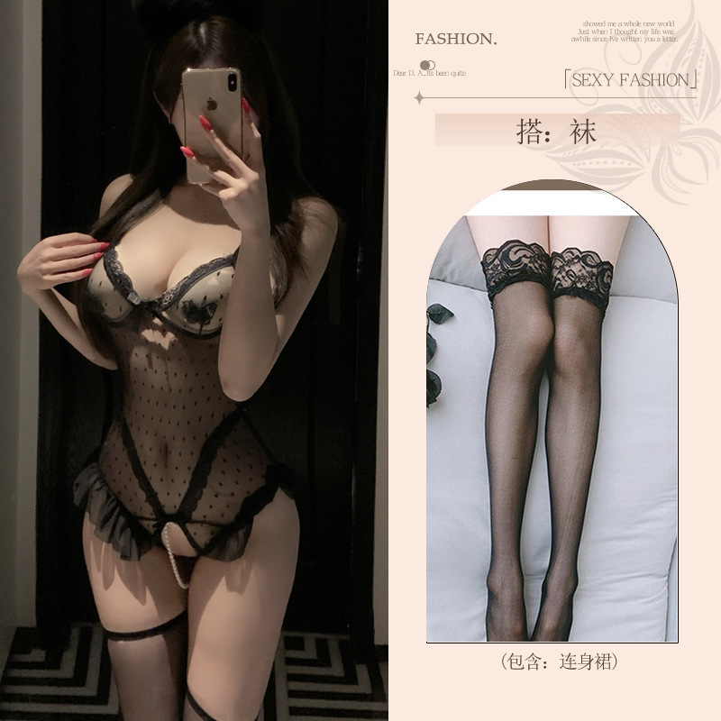 섹시한 속옷 순 금욕 가랑이 벗지 않고 섹시한 코스 파자마 제복