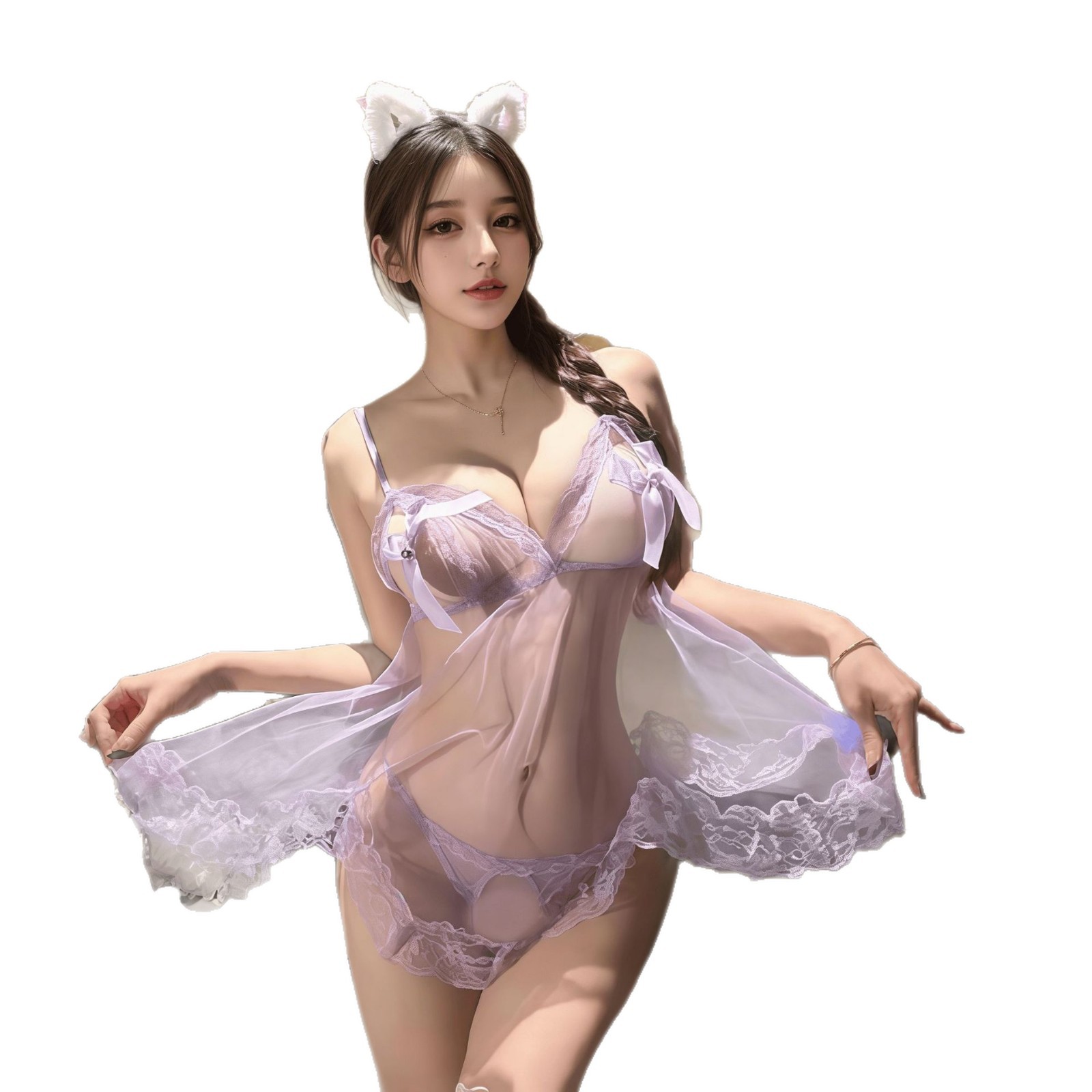 섹스 속옷 순 욕망 속옷 금욕은 벗지 마세요 섹시한 옷 레이스 잠옷