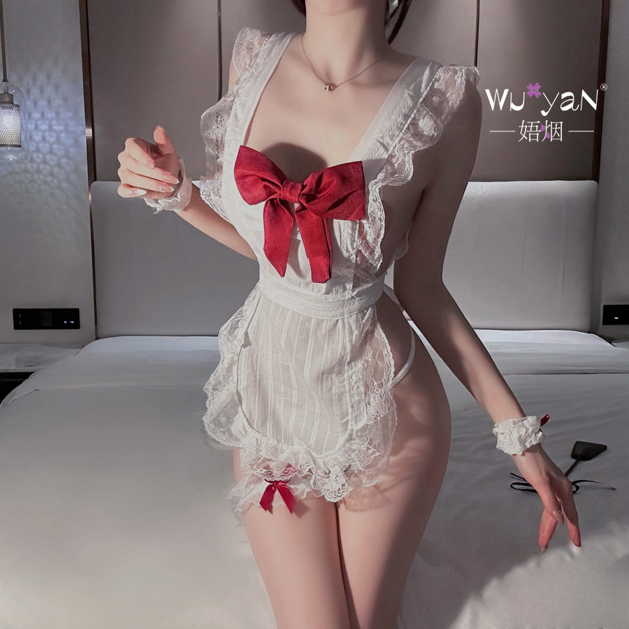 섹시 란제리 순 욕 속옷 금욕 탈욕 셰프 룩 섹시한 파자마 코스 유니폼