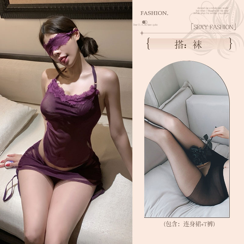 섹시 언더웨어 순수한 욕망 속옷의 금욕 오버 사이즈 섹시한 파자마 코스 제복