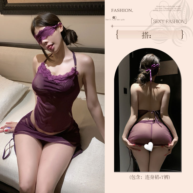 섹시 언더웨어 순수한 욕망 속옷의 금욕 오버 사이즈 섹시한 파자마 코스 제복