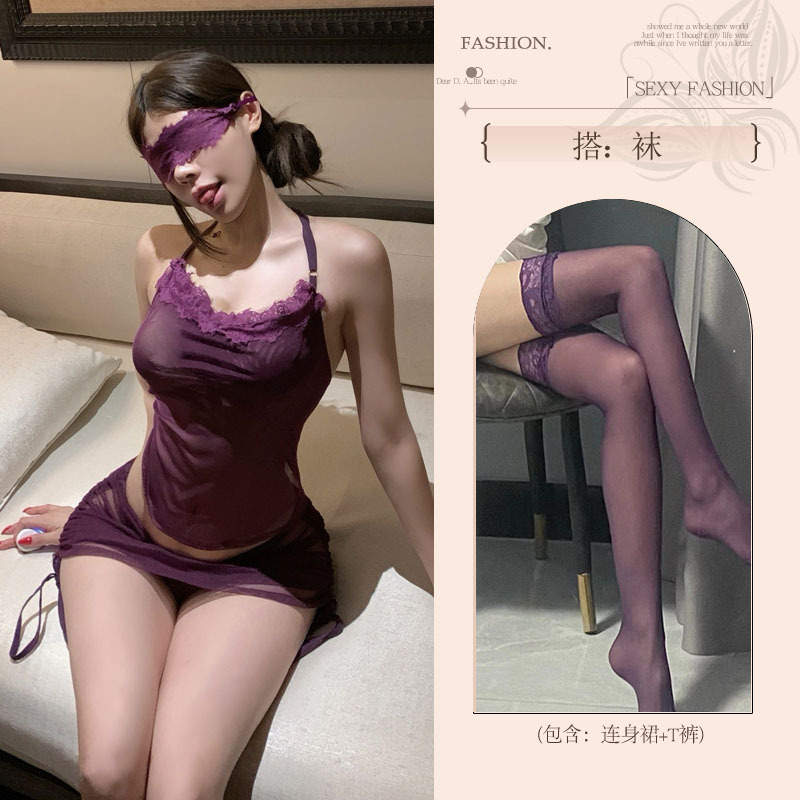섹시 언더웨어 순수한 욕망 속옷의 금욕 오버 사이즈 섹시한 파자마 코스 제복