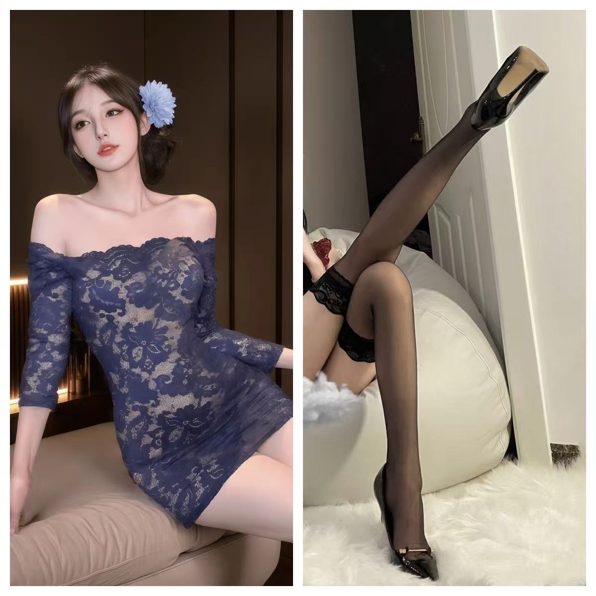 섹시 속옷 순 욕심 속옷 여자 제복 금욕 섹스 제복 원피스섹시한 잠옷