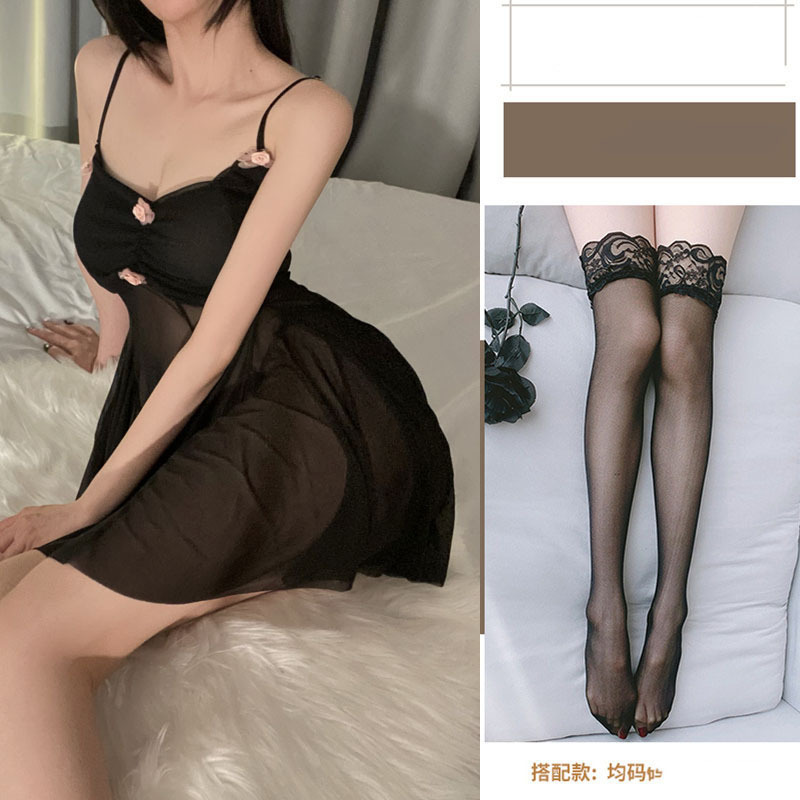 섹시 속옷의 섹시 시스루 글래머의 유혹이 열려 화끈한 투명 슬립 섹스 용품