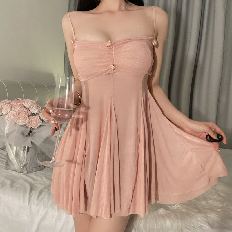 섹시 속옷의 섹시 시스루 글래머의 유혹이 열려 화끈한 투명 슬립 섹스 용품