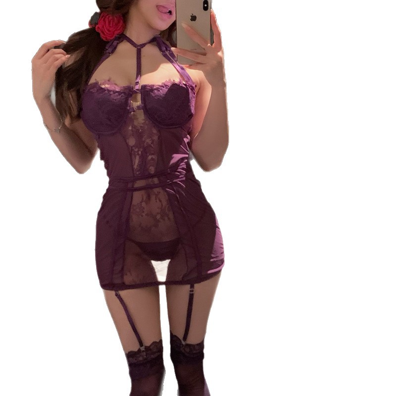 섹스 란제리 여자 금욕은 비서 제복 무드 커플 섹스 섹시 잠옷