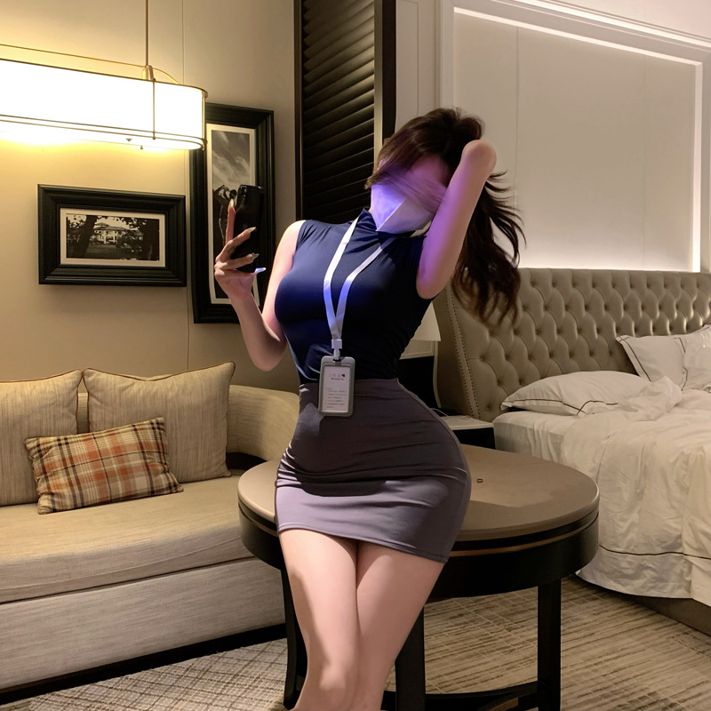 섹시 속옷 순 욕 속옷 금욕면 비서 섹시 코스 파자마 제복 힙 스커트