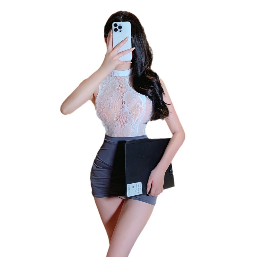 섹시 속옷 순 욕 속옷 금욕 면탈 비서 백 힙 스커트 섹시한 코스 파자마 제복