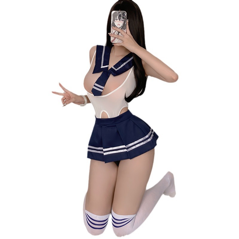 섹시한 속옷 여학생복 jk 제복 섹시한 유혹 qqny 세일러복 섹스 용품