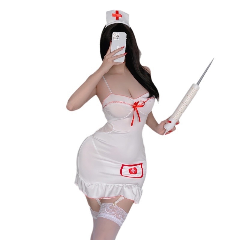 간호사 섹시한 속옷 제복 하녀를 유혹하는 섹시한 스타킹 제복 sm 제복 용품