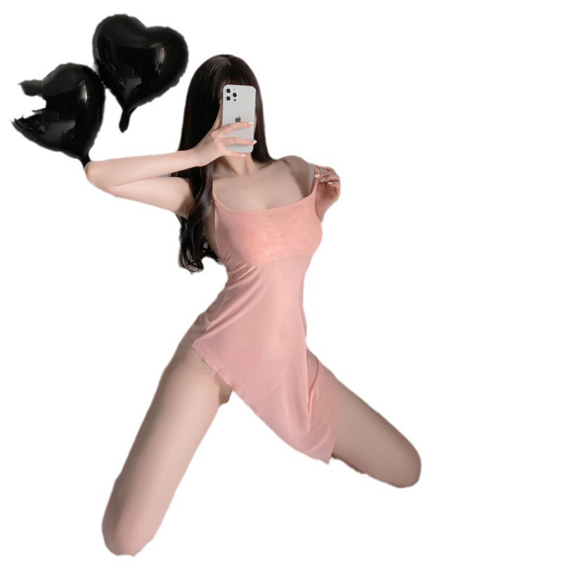 섹시 속옷 잠옷 섹시한 멜빵 잠옷 섹시한 시스루 드레스 오픈 파일 유니폼