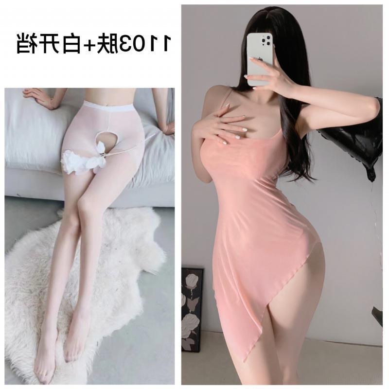 섹시 속옷 잠옷 섹시한 멜빵 잠옷 섹시한 시스루 드레스 오픈 파일 유니폼