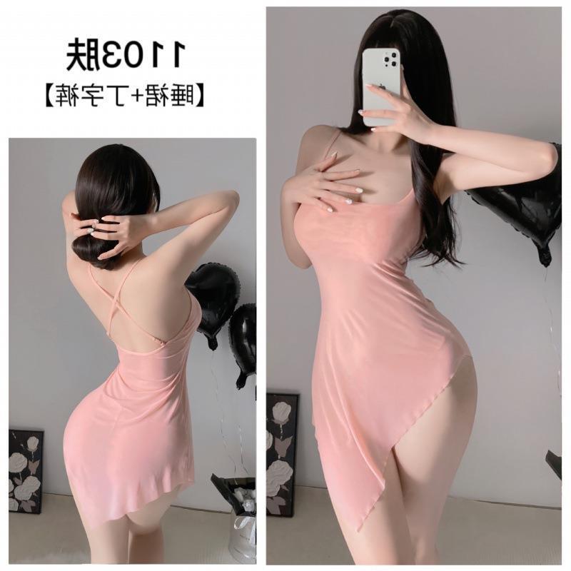 섹시 속옷 잠옷 섹시한 멜빵 잠옷 섹시한 시스루 드레스 오픈 파일 유니폼
