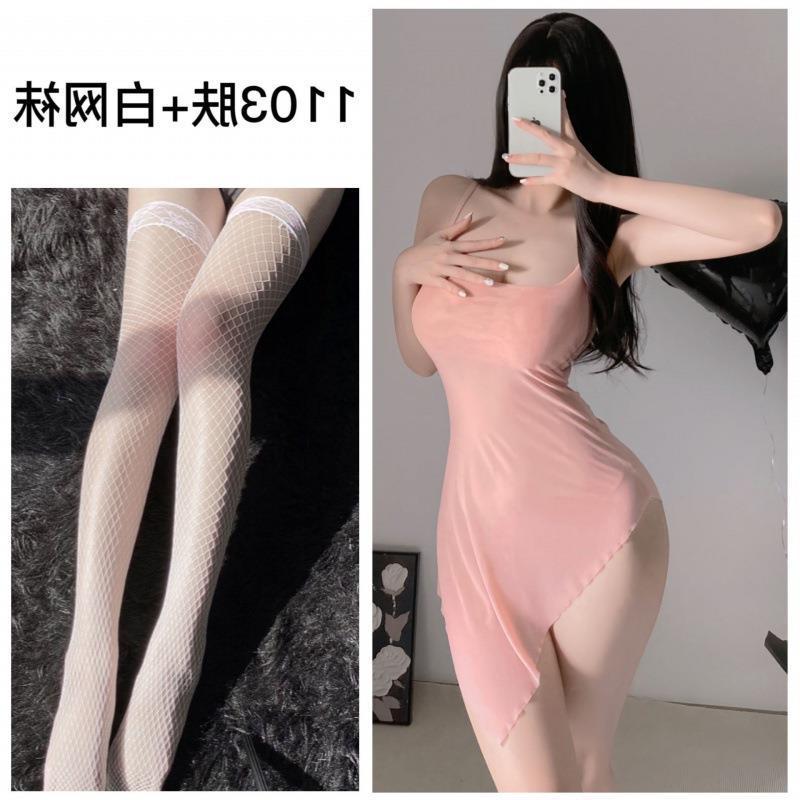 섹시 속옷 잠옷 섹시한 멜빵 잠옷 섹시한 시스루 드레스 오픈 파일 유니폼