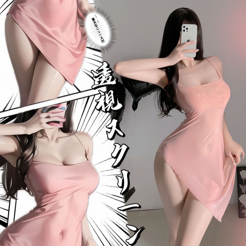 섹시 속옷 잠옷 섹시한 멜빵 잠옷 섹시한 시스루 드레스 오픈 파일 유니폼