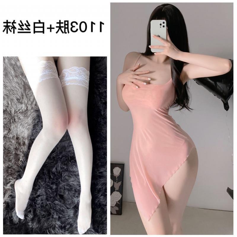 섹시 속옷 잠옷 섹시한 멜빵 잠옷 섹시한 시스루 드레스 오픈 파일 유니폼