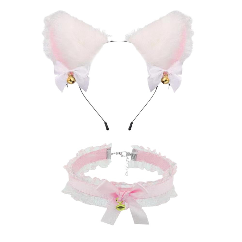 취미 도구 항문 마개 여우 뒷면 꼬리 목걸이 성인 성애 용품 고양이 머리띠 sm 뒷면 세트