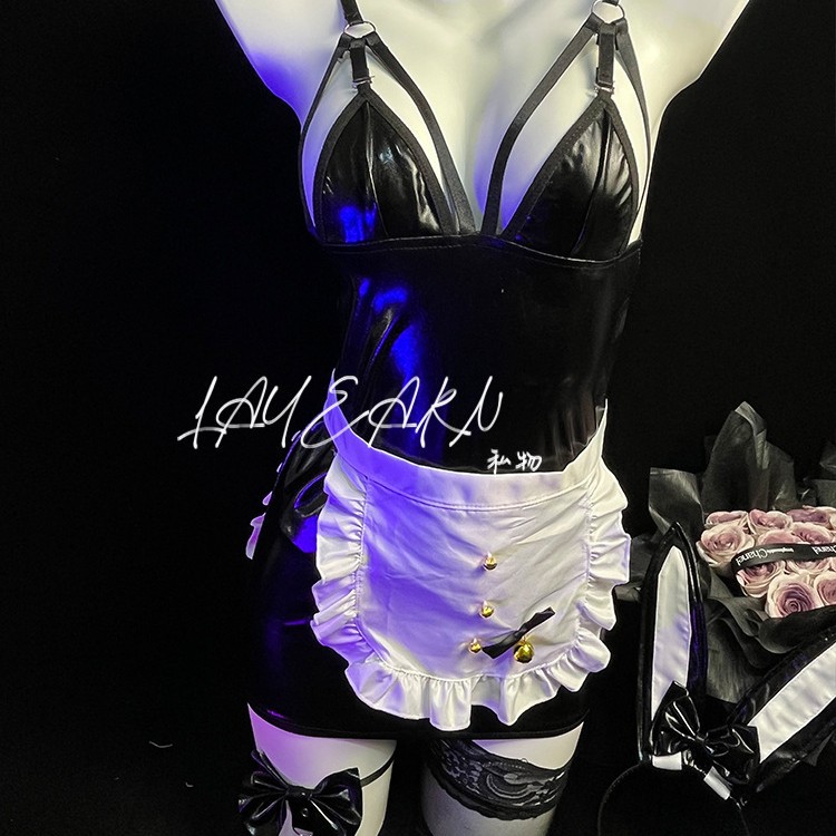 섹시 란제리 섹시 버니 메이드 제복 유혹의 롤플레잉 세트