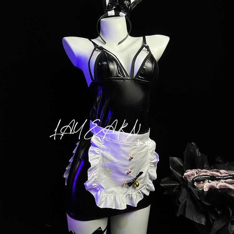 섹시 란제리 섹시 버니 메이드 제복 유혹의 롤플레잉 세트