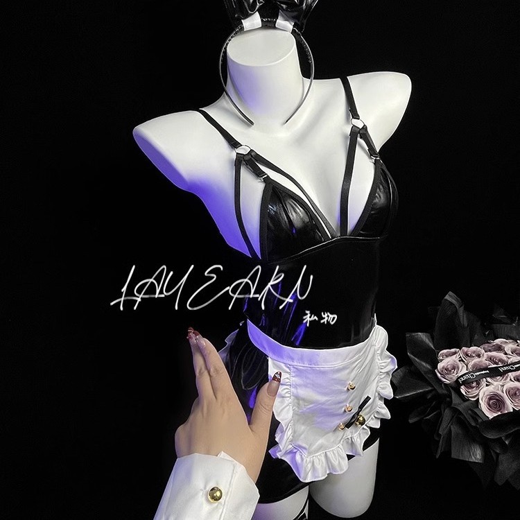 섹시 란제리 섹시 버니 메이드 제복 유혹의 롤플레잉 세트