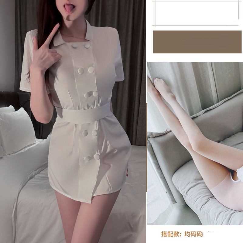 섹시 란제리 여자 섹시 순 욕구 간호사 옷 역할극 제복 유혹 탈정용품