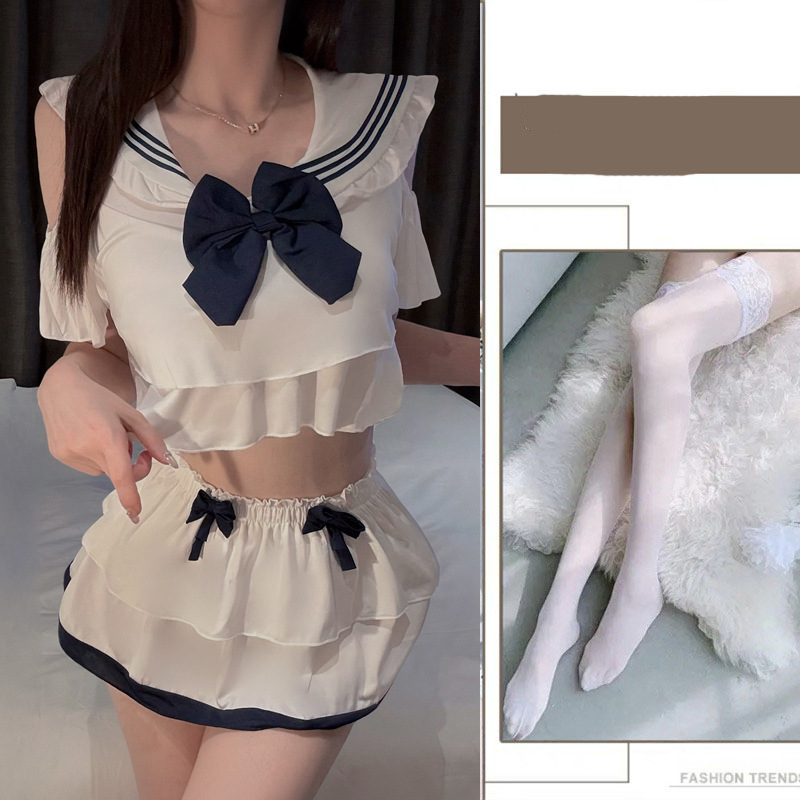 섹시한 란제리 시크한 메이드 제복 섹시한 jk 제복 시스루 유니폼