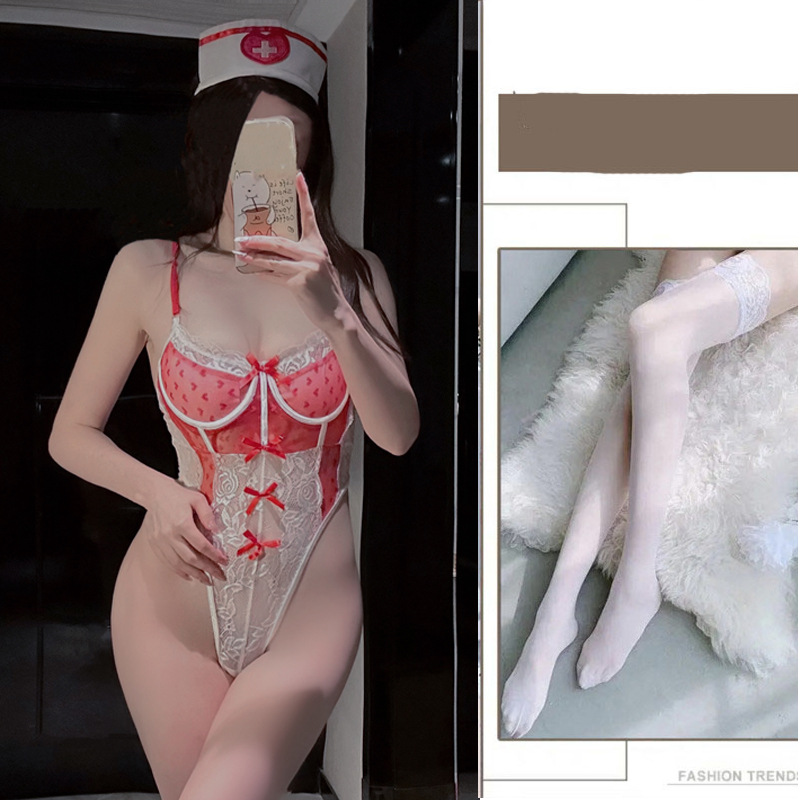 섹시 속옷 섹시 파자마 제복 하녀 시스루 유혹 간호사 원피스 점프슈트