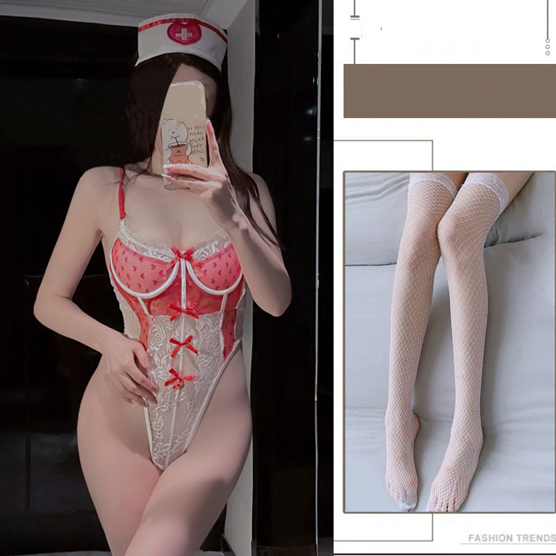 섹시 속옷 섹시 파자마 제복 하녀 시스루 유혹 간호사 원피스 점프슈트