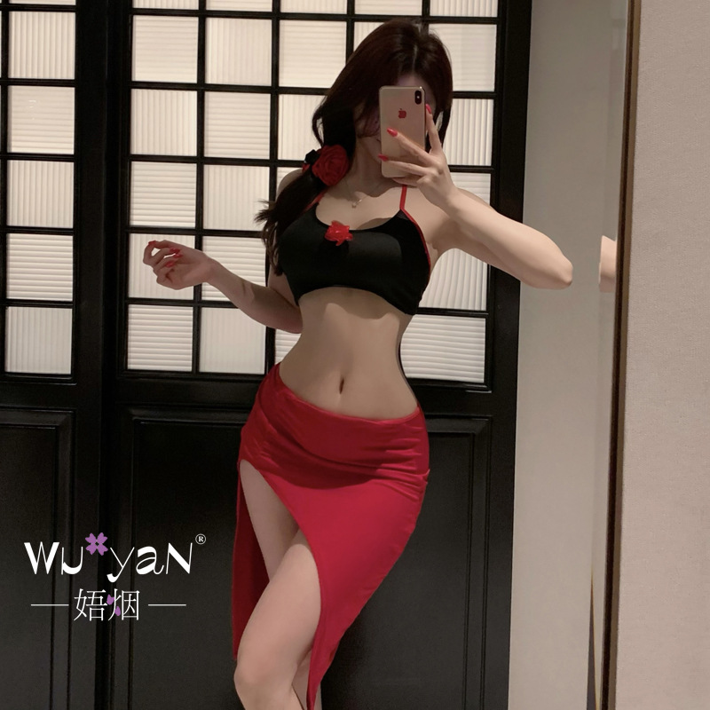 섹시 란제리를 입는 여자 금욕 섹시한 치파오 커플 사랑 재미