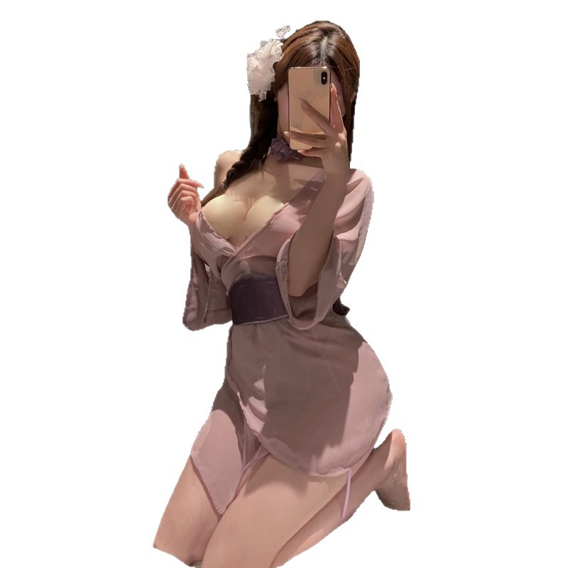 섹시 란제리 여자 금욕 계열 의상 작은 가슴이 섹시한 잠옷 커플 섹시 드레스