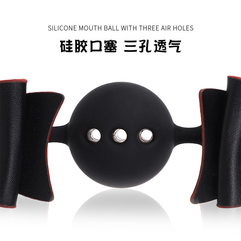 성인기용 리본 마개 pu 가죽 실리콘 볼 커플 sm 묶음 열정 완구