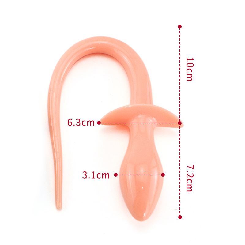 검정색 개 꼬리, 실리콘 항문 마개, 후정 항문 확장기, 개 노예 길들이기 항문 마개, 성인용품