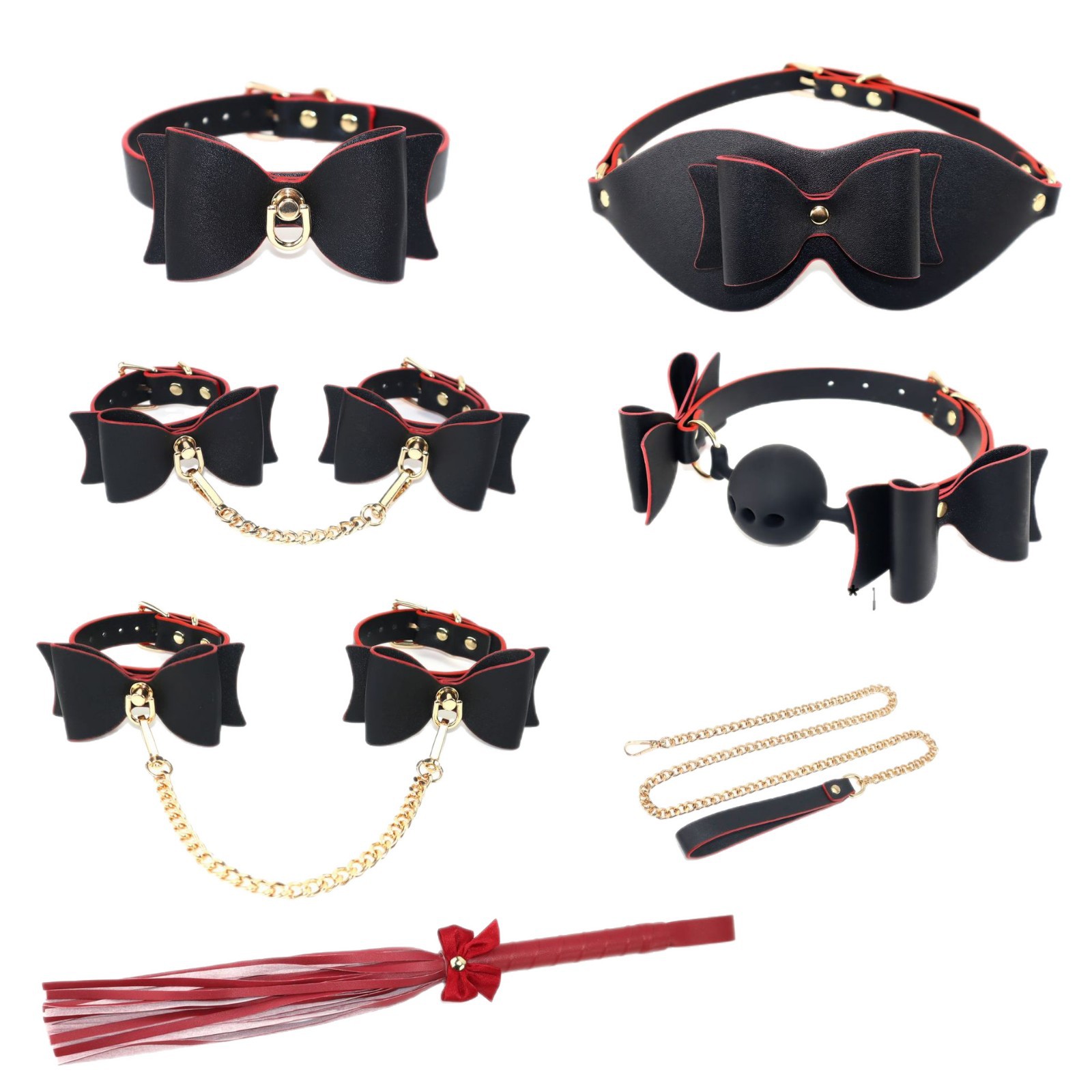 리본 세트 sm 아이템 묶기 목걸이 꽂이 섹슈얼 레크리에이션 키트 부부 교제 수갑 묶기
