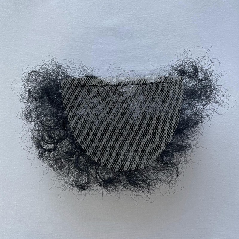 남성용 인조 실리콘 인형 체모 눈썹 수염 자연 투명 털 붙이기